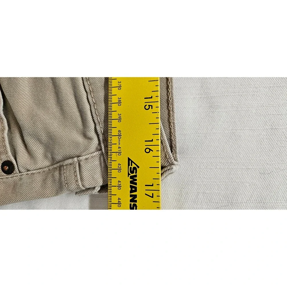 Levis 511 Slim Fit Khaki Tan Pants Mens 34x36 Cotton Blend Stretch Trousers